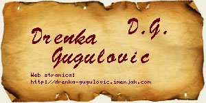 Drenka Gugulović vizit kartica